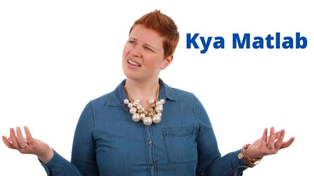 kya matlab meaning in english