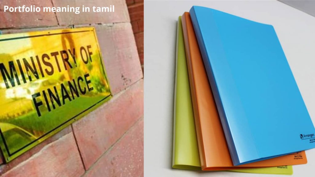 Portfolio meaning in tamil